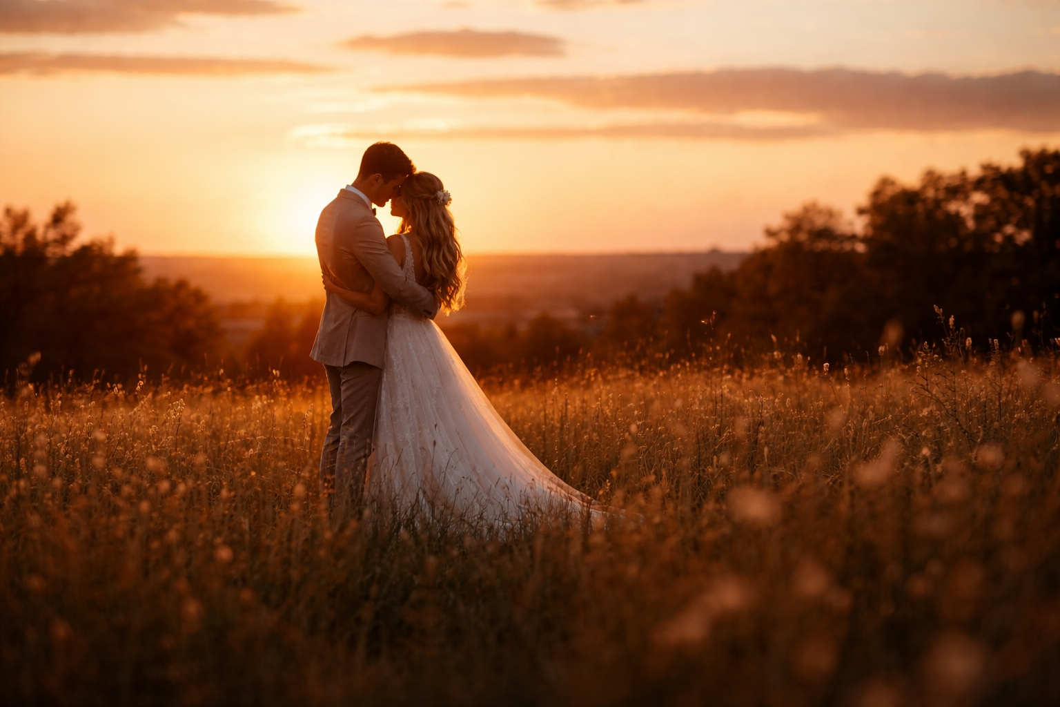 Pan młody w eleganckim garniturze